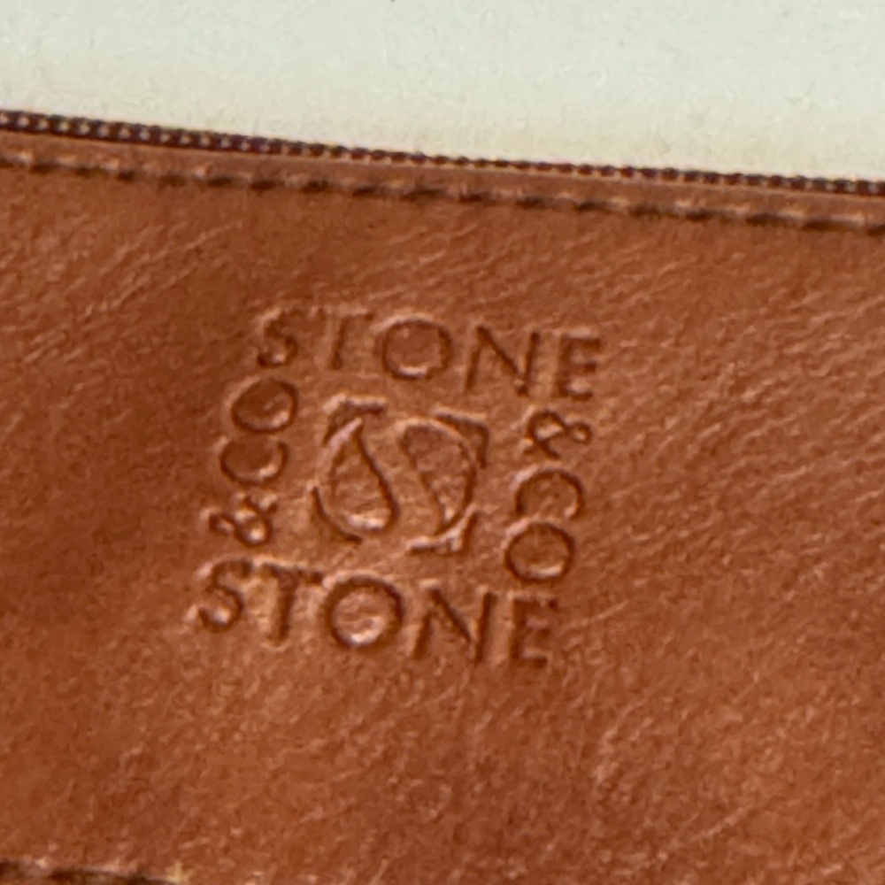 Stone & Co Retro Classic Brown Leather Purse / Crossbody Bag - Picture 8 of 13